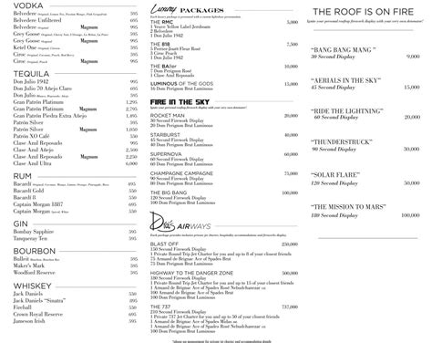 drais beach club food menu.